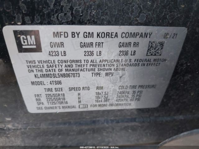 2022 BUICK ENCORE GX KL4MMDSL5NB067073 Photo 8