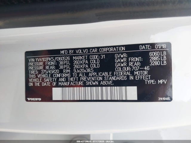 YV4102PK5J1360526 Volvo b4204t(mp)