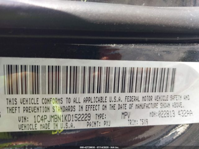 2019 JEEP CHEROKEE 1C4PJMBN1KD152229 Photo 8