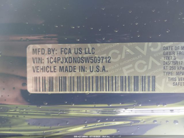 2025 JEEP WRANGLER 1C4PJXDN0SW509712 Photo 8