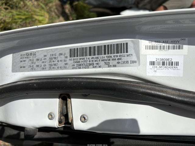 3C6RR7KTXJG158458 RAM 1500