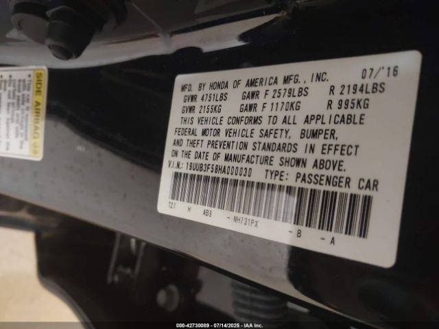 2017 ACURA TLX 19UUB3F58HA000030 Photo 8