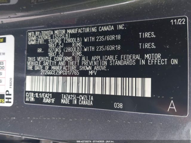 2023 LEXUS NX 350 2T2GGCEZ9PC017765 Photo 8