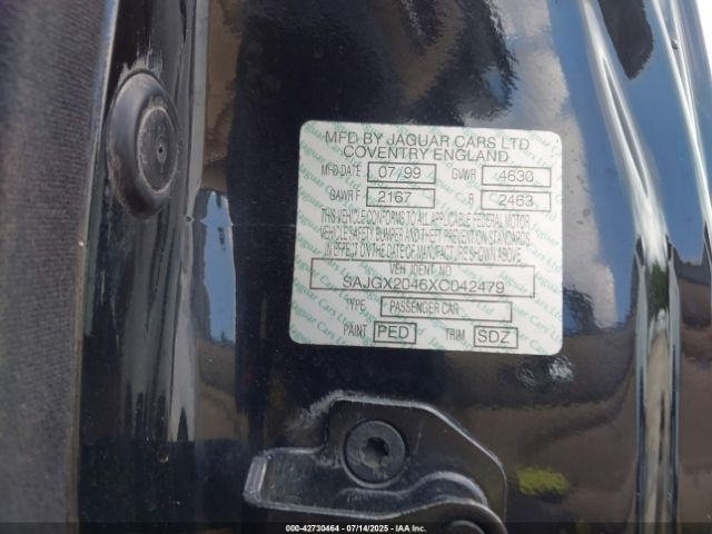1999 JAGUAR XK8 SAJGX2046XC042479 Photo 8