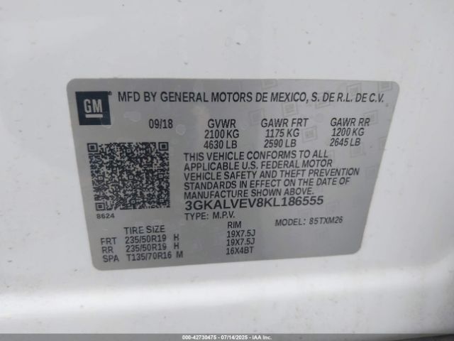 2019 GMC TERRAIN 3GKALVEV8KL186555 Photo 8