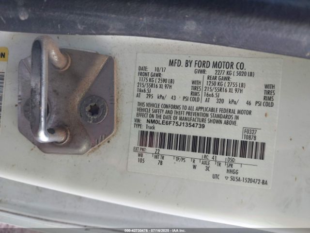 2018 FORD TRANSIT CONNECT NM0LE6F75J1354739 Photo 8