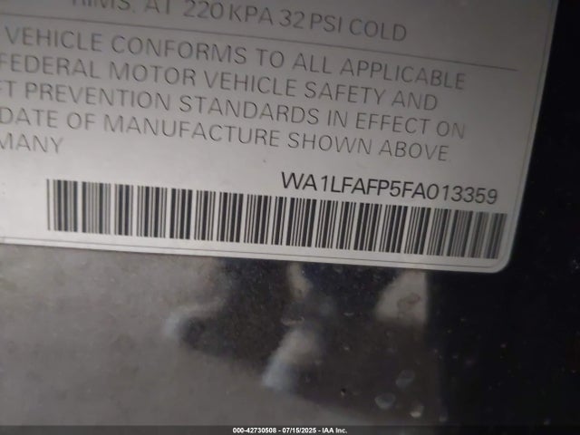2015 AUDI Q5 WA1LFAFP5FA013359 Photo 8