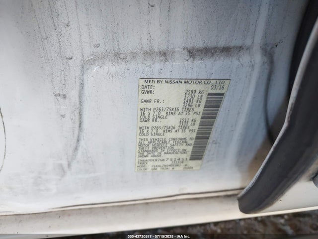 1N6AD0ER2GN751451 Nissan 2016