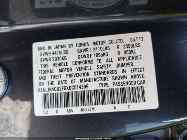 2013 ACURA TSX JH4CU2F6XDC014399 Photo 8