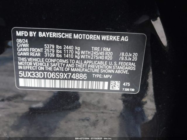 2025 BMW X4 5UX33DT06S9X74886 Photo 8