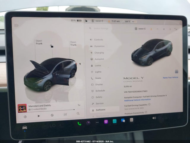 2025 TESLA MODEL Y 7SAYGDED8SA371901 Photo 6