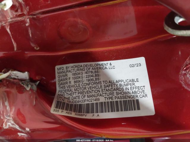 2023 ACURA INTEGRA 19UDE4H33PA021469 Photo 8