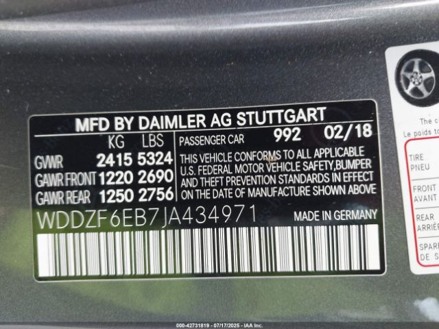 2018 MERCEDES-BENZ AMG E 43 WDDZF6EB7JA434971 Photo 8