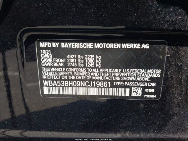2022 BMW 530 WBA53BH09NCJ19861 Photo 8