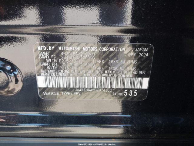 2024 MITSUBISHI ECLIPSE CROSS JA4ATUAA5RZ074303 Photo 8