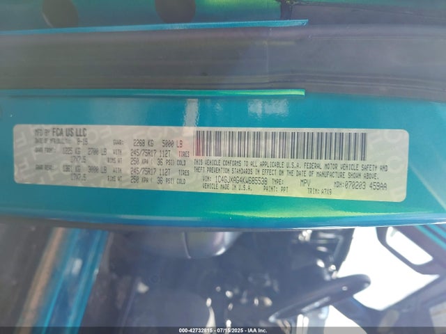 1C4GJXAG4KW685538 Jeep 2019