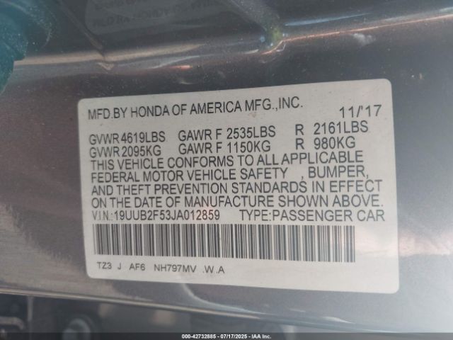 2018 ACURA TLX 19UUB2F53JA012859 Photo 8