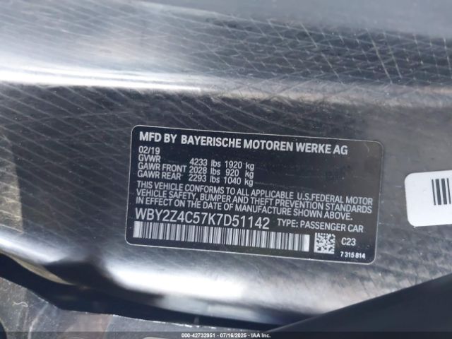 2019 BMW I8 WBY2Z4C57K7D51142 Photo 8