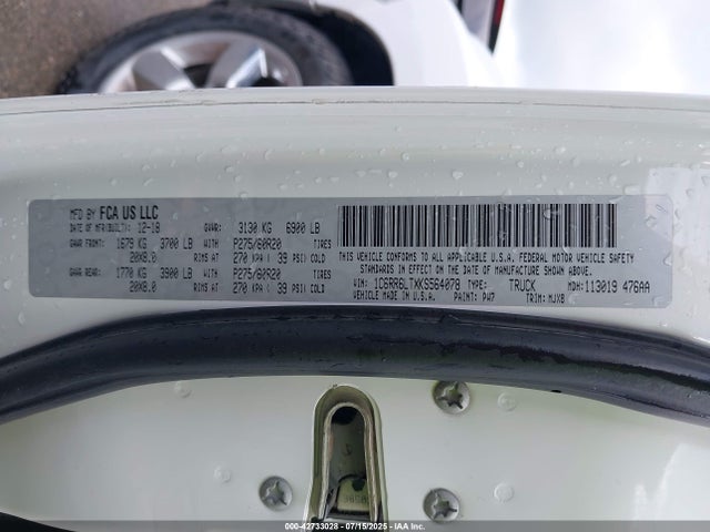 RAM 2019 2019 1C6RR6LTXKS564078 Image 9