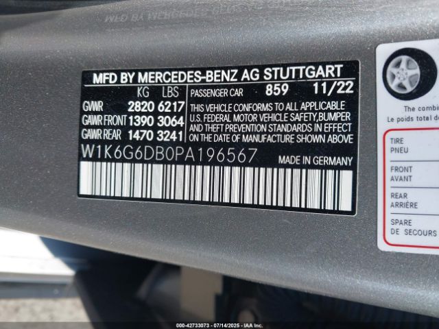 2023 MERCEDES-BENZ S 500 W1K6G6DB0PA196567 Photo 8