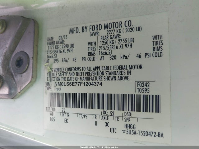 Ford Transit Connect 2015 NM0LS6E77F1204374 Image 9