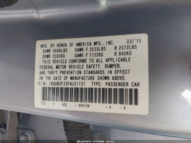 2015 ACURA TLX 19UUB2F32FA021137 Photo 8