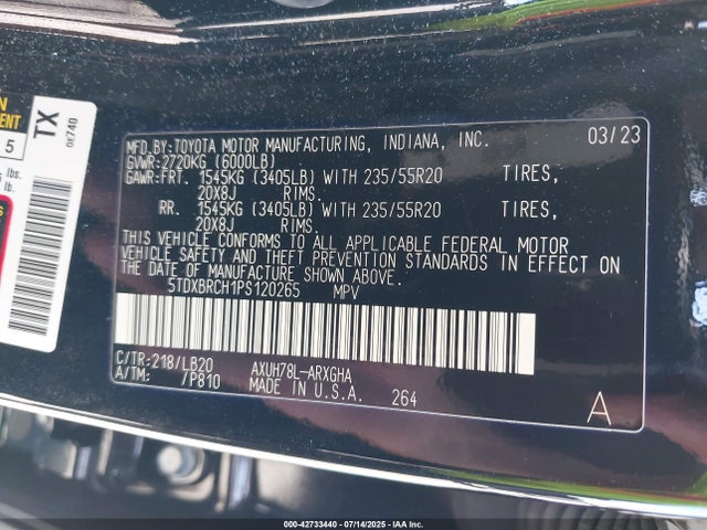 5TDXBRCH1PS120265 Toyota a25a-fxs, 5nm+4nm