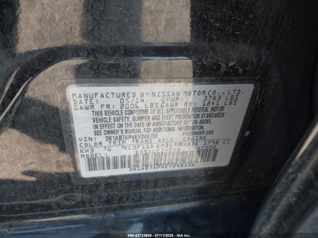 Nissan 2014 2014 3N1AB7AP4EY248156 Image 9