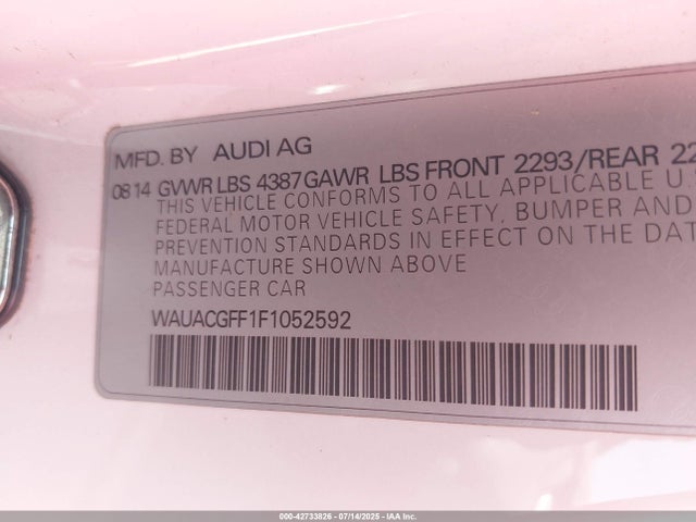 2015 AUDI A3 WAUACGFF1F1052592 Photo 8
