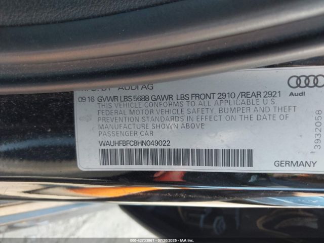 2017 AUDI S6 WAUHFBFC8HN049022 Photo 8