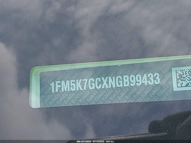 1FM5K7GCXNGB99433 Ford gtdi