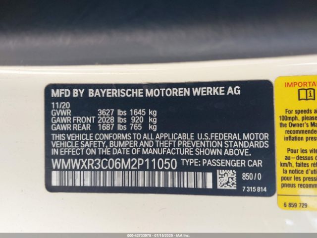 2021 MINI HARDTOP WMWXR3C06M2P11050 Photo 8