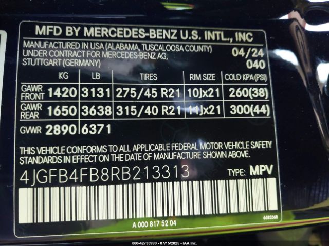 2024 MERCEDES-BENZ GLE 350 4JGFB4FB8RB213313 Photo 8