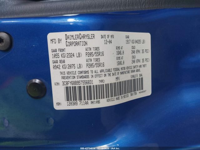 2005 CHRYSLER PT CRUISER 3C8FY68B95T556831 Photo 8