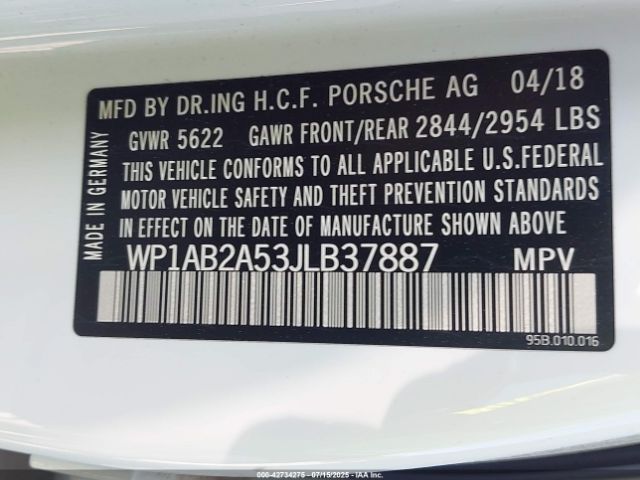 2018 PORSCHE MACAN WP1AB2A53JLB37887 Photo 8