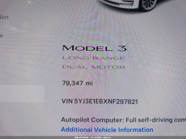 2022 TESLA MODEL 3 5YJ3E1EBXNF297821 Photo 6