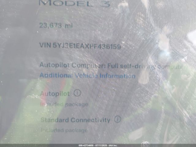 2023 TESLA MODEL 3 5YJ3E1EAXPF436159 Photo 6