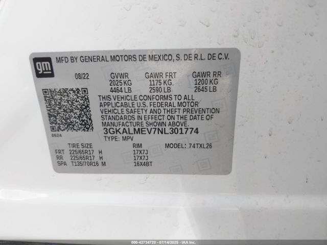 2022 GMC TERRAIN 3GKALMEV7NL301774 Photo 8