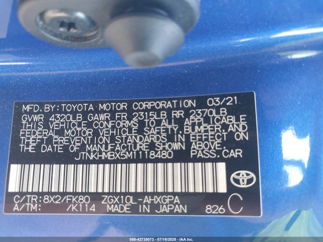 JTNKHMBX5M1118480 Toyota C-HR XLE