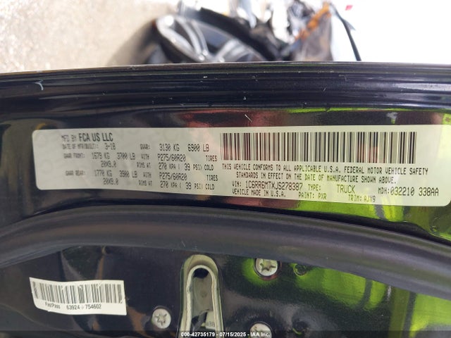 1C6RR6MTXJS278387 RAM 2018