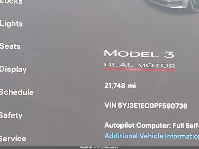 2023 TESLA MODEL 3 5YJ3E1EC0PF590736 Photo 6