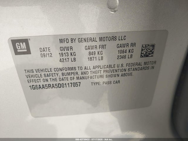 2013 CADILLAC ATS 1G6AA5RA5D0117057 Photo 8