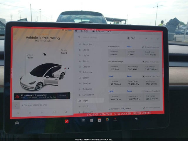 2022 TESLA MODEL 3 5YJ3E1EB1NF143580 Photo 6