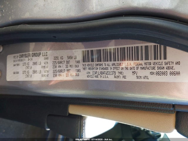 1C4PJLAB4FW531379 Jeep 2015