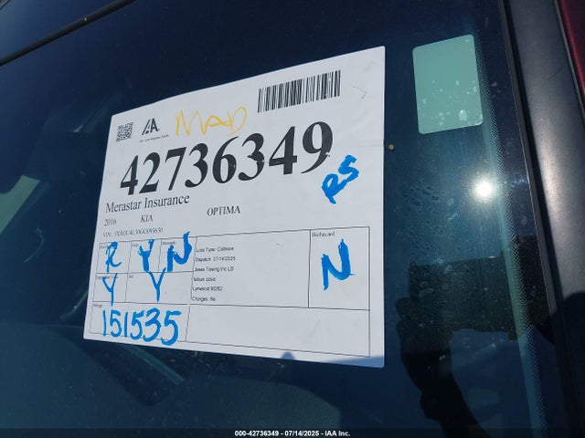 5XXGU4L30GG093630 KIA t-gdi theta ii