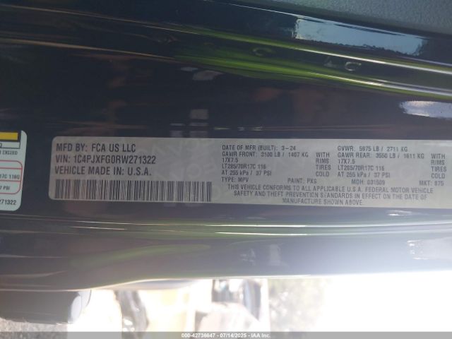 2024 JEEP WRANGLER 1C4PJXFG0RW271322 Photo 8