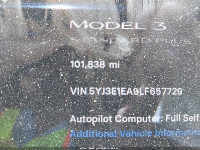 Tesla 2020 2020 5YJ3E1EA9LF657729 Image 14