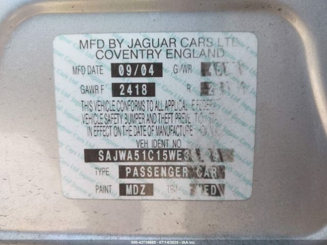 2005 JAGUAR X-TYPE SAJWA51C15WE35129 Photo 8