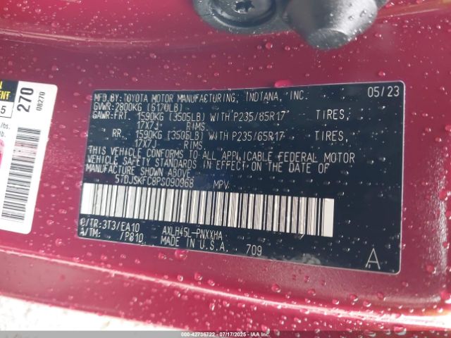 2023 TOYOTA SIENNA 5TDJSKFC8PS090968 Photo 8