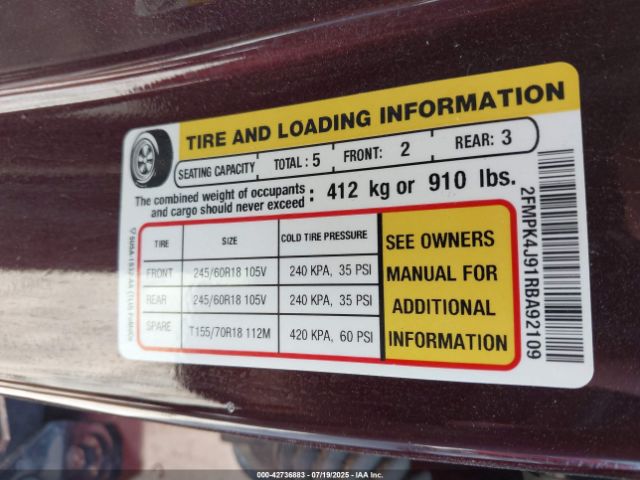 2024 FORD EDGE 2FMPK4J91RBA92109 Photo 8